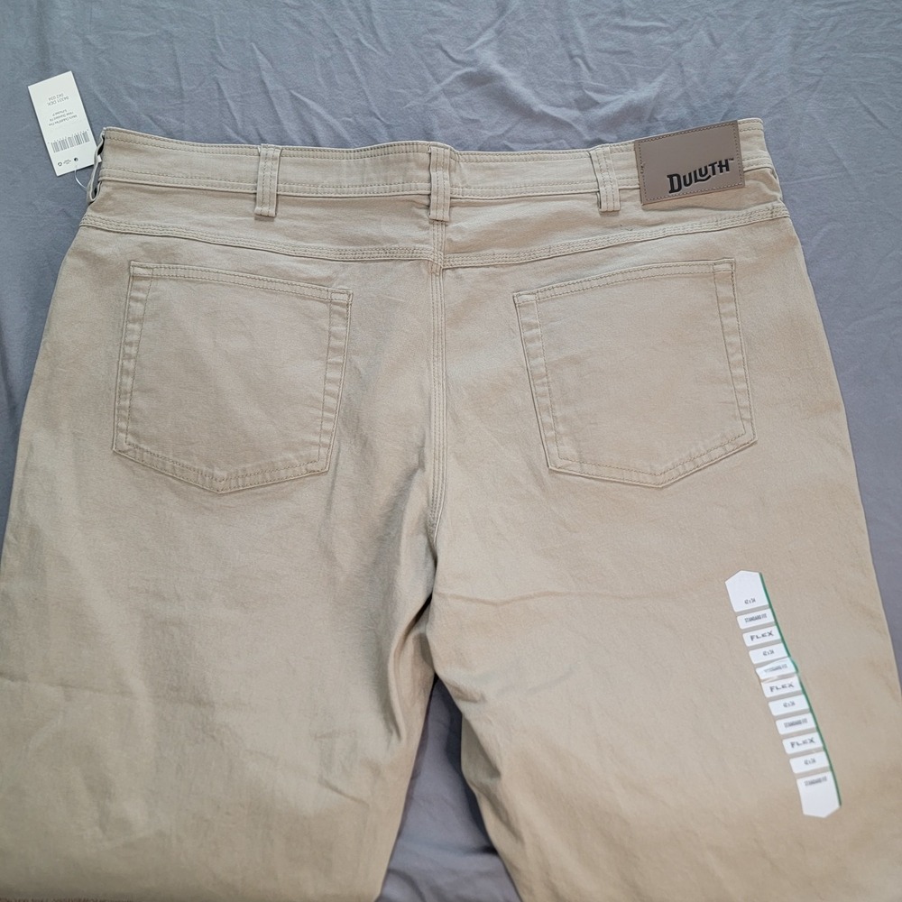 New Duluth Flex Fire Hose Pants Men's 42x34 Brown 5 Pocket Canvas Durability NWT - Picture 4 of 12